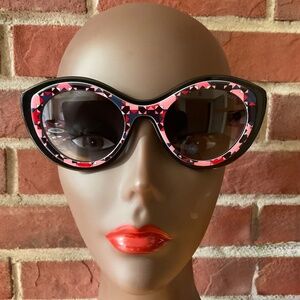 Emilio Puccini Cat Eye Sunglasses Multicolor Mosaic Geometric Design EP0080